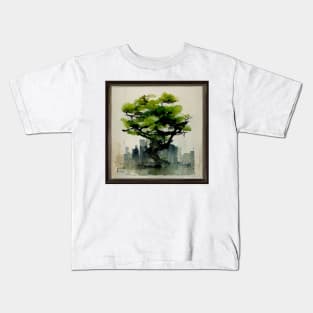 Japanese green maple tree Kids T-Shirt